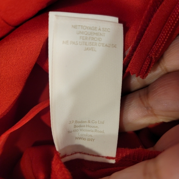 NWT Boden Red Hexham Jumpsuit - Sz 4R US - Picture 7 of 13